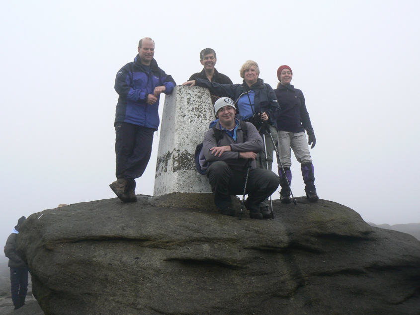 Kinder Low's trig point Kinder Low's trig point